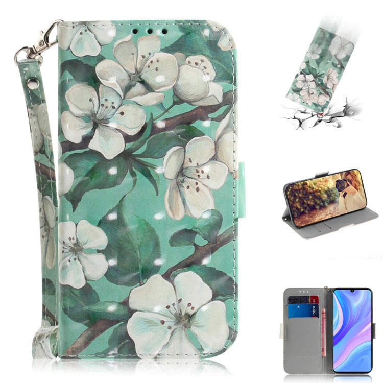 3D Painted Pattern Magnetic Attraction Horizontal Flip Leather Case with Holder & Card Slot & Wallet & Lanyard, For Huawei Y6p, For Huawei Y8p / P Smart S / Enjoy 10s
