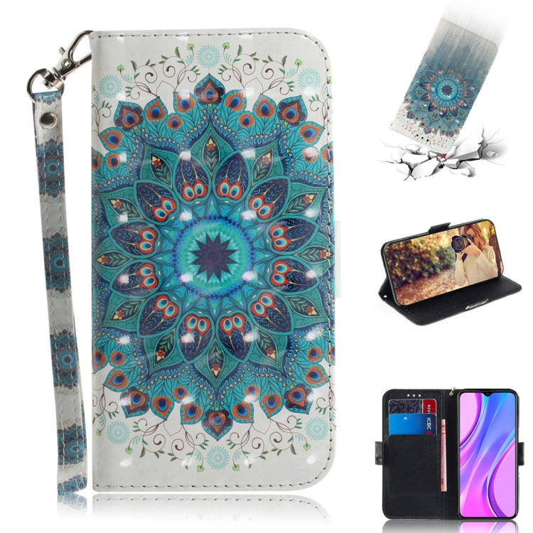 3D Painted Pattern Magnetic Attraction Horizontal Flip Leather Case with Holder & Card Slot & Wallet & Lanyard, For Xiaomi Redmi 9, For Xiaomi Redmi 10X 5G