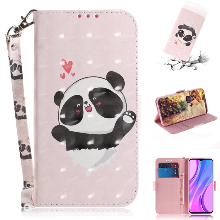 3D Painted Pattern Magnetic Attraction Horizontal Flip Leather Case with Holder & Card Slot & Wallet & Lanyard, For Xiaomi Redmi 9, For Xiaomi Redmi 10X 5G