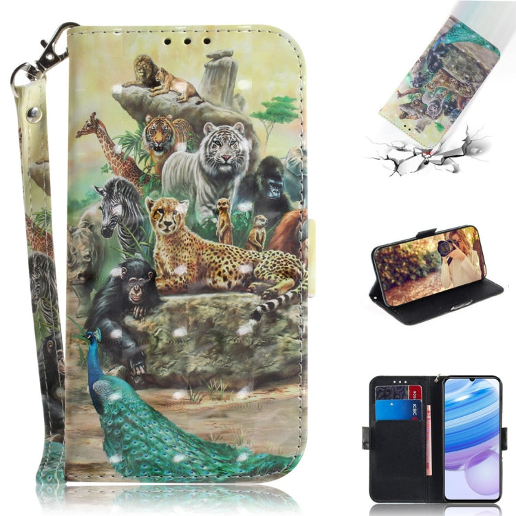 3D Painted Pattern Magnetic Attraction Horizontal Flip Leather Case with Holder & Card Slot & Wallet & Lanyard, For Xiaomi Redmi 9, For Xiaomi Redmi 10X 5G