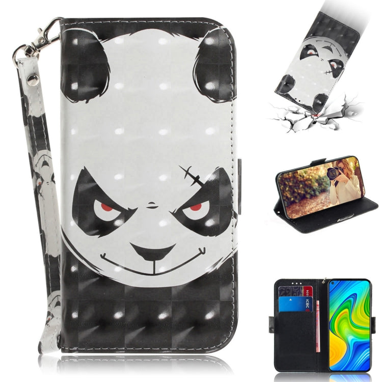 3D Painted Pattern Magnetic Attraction Horizontal Flip Leather Case with Holder & Card Slot & Wallet & Lanyard, For Xiaomi Redmi 10X Pro 5G, For Xiaomi Redmi Note 9 / Redmi 10X 4G