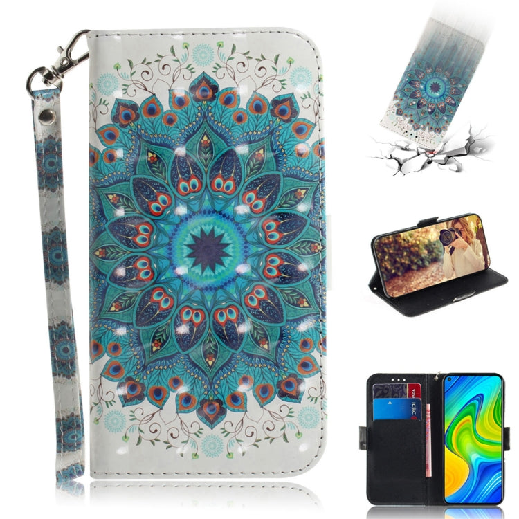 3D Painted Pattern Magnetic Attraction Horizontal Flip Leather Case with Holder & Card Slot & Wallet & Lanyard, For Xiaomi Redmi 10X Pro 5G, For Xiaomi Redmi Note 9 / Redmi 10X 4G