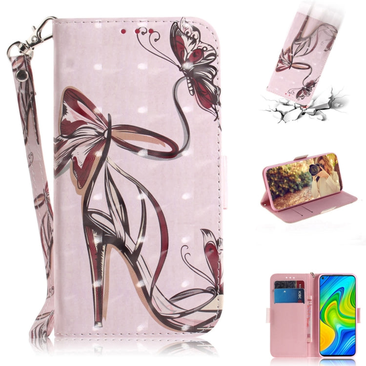 3D Painted Pattern Magnetic Attraction Horizontal Flip Leather Case with Holder & Card Slot & Wallet & Lanyard, For Xiaomi Redmi 10X Pro 5G, For Xiaomi Redmi Note 9 / Redmi 10X 4G