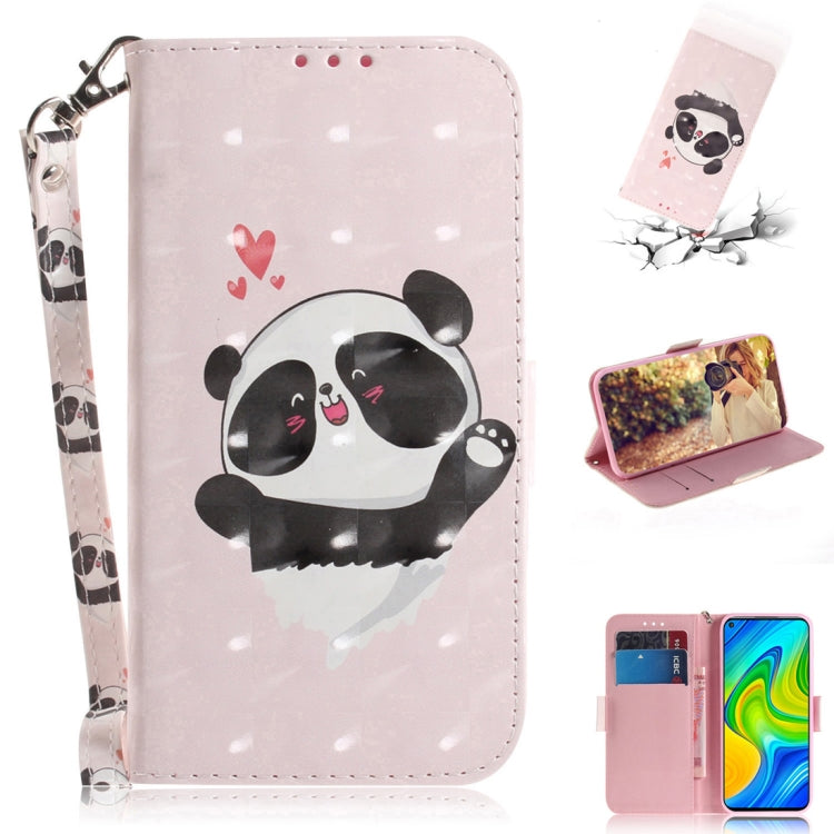 3D Painted Pattern Magnetic Attraction Horizontal Flip Leather Case with Holder & Card Slot & Wallet & Lanyard, For Xiaomi Redmi 10X Pro 5G, For Xiaomi Redmi Note 9 / Redmi 10X 4G