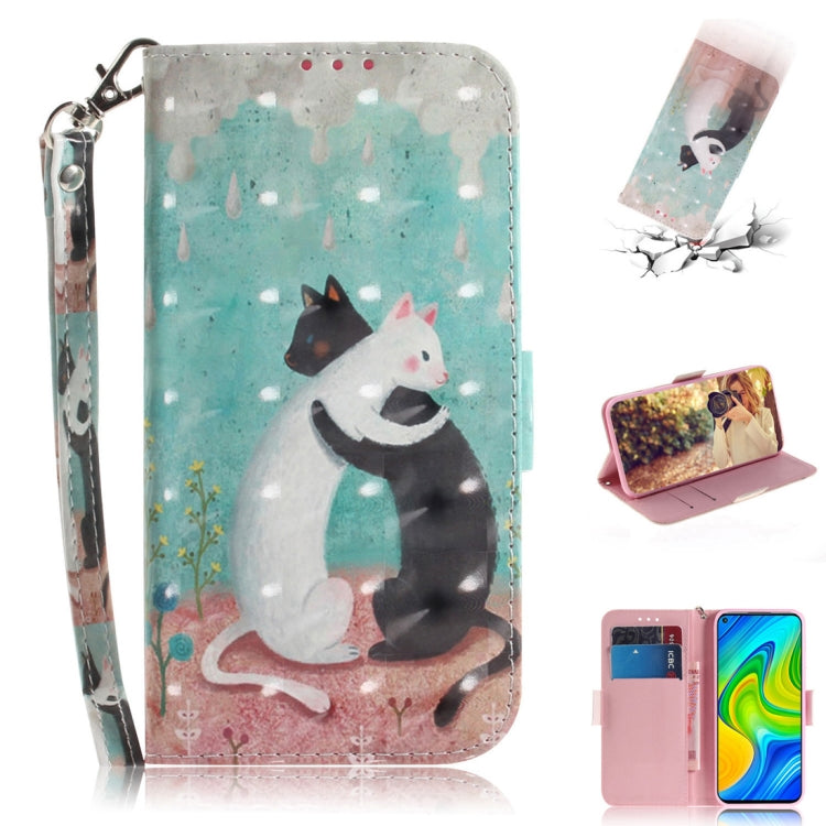 3D Painted Pattern Magnetic Attraction Horizontal Flip Leather Case with Holder & Card Slot & Wallet & Lanyard, For Xiaomi Redmi 10X Pro 5G, For Xiaomi Redmi Note 9 / Redmi 10X 4G