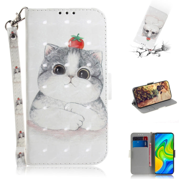 3D Painted Pattern Magnetic Attraction Horizontal Flip Leather Case with Holder & Card Slot & Wallet & Lanyard, For Xiaomi Redmi 10X Pro 5G, For Xiaomi Redmi Note 9 / Redmi 10X 4G