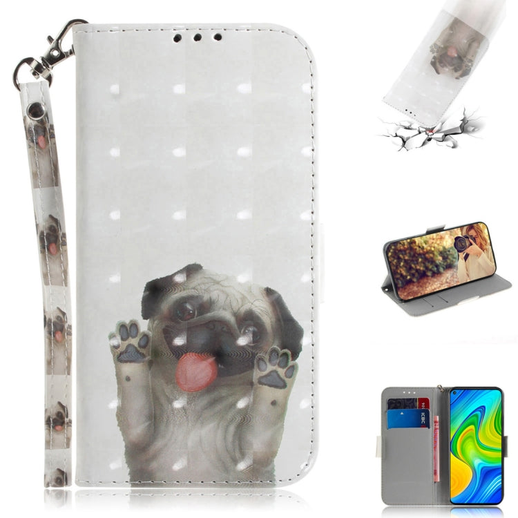 3D Painted Pattern Magnetic Attraction Horizontal Flip Leather Case with Holder & Card Slot & Wallet & Lanyard, For Xiaomi Redmi 10X Pro 5G, For Xiaomi Redmi Note 9 / Redmi 10X 4G