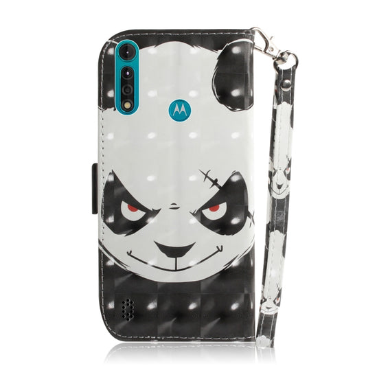 Motorola Moto G8 Power Lite leather case featuring 3D painted artwork and card storage