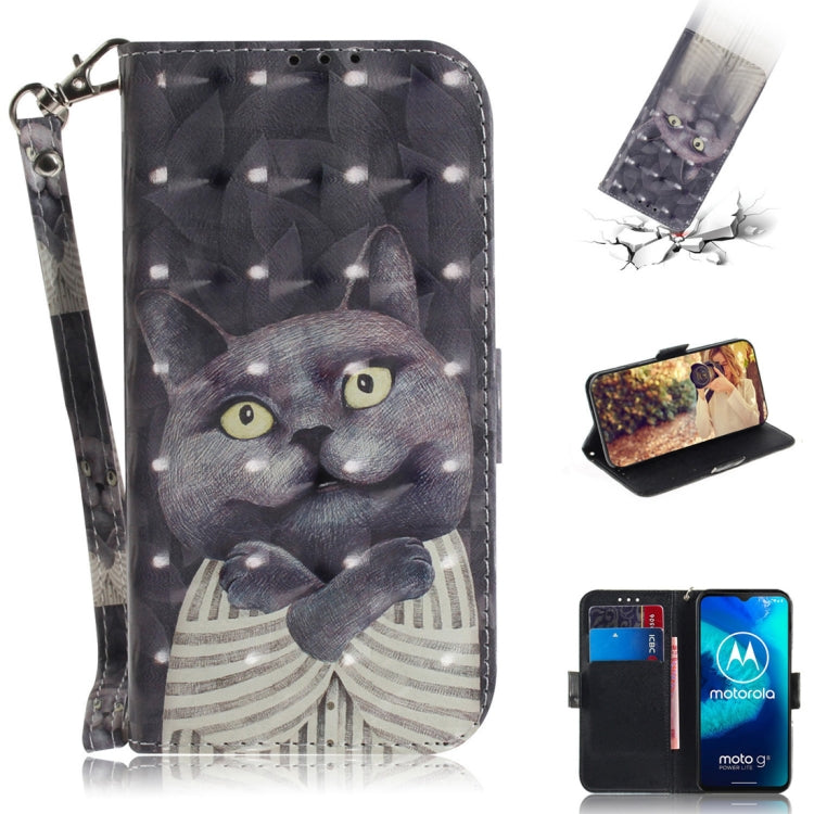 3D Painted Pattern Magnetic Attraction Horizontal Flip Leather Case with Holder & Card Slot & Wallet & Lanyard, For Motorola Moto G8 Power Lite, For Nokia 5.3