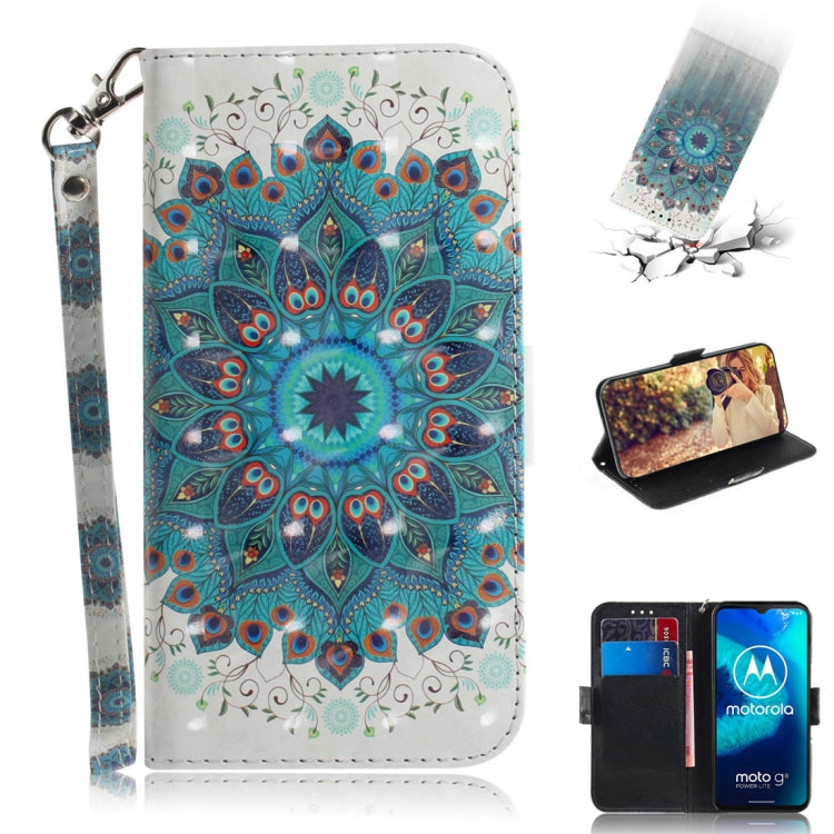 3D Painted Pattern Magnetic Attraction Horizontal Flip Leather Case with Holder & Card Slot & Wallet & Lanyard, For Motorola Moto G8 Power Lite, For Nokia 5.3