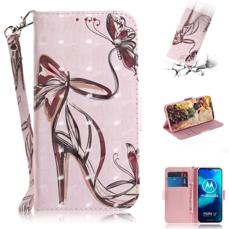 3D Painted Pattern Magnetic Attraction Horizontal Flip Leather Case with Holder & Card Slot & Wallet & Lanyard, For Motorola Moto G8 Power Lite, For Nokia 5.3