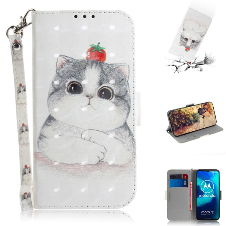 3D Painted Pattern Magnetic Attraction Horizontal Flip Leather Case with Holder & Card Slot & Wallet & Lanyard, For Motorola Moto G8 Power Lite, For Nokia 5.3
