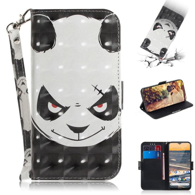 3D Painted Pattern Magnetic Attraction Horizontal Flip Leather Case with Holder & Card Slot & Wallet & Lanyard, For Motorola Moto G8 Power Lite, For Nokia 5.3