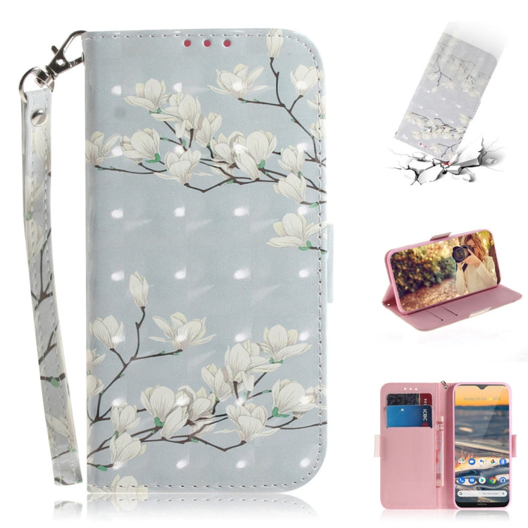 3D Painted Pattern Magnetic Attraction Horizontal Flip Leather Case with Holder & Card Slot & Wallet & Lanyard, For Motorola Moto G8 Power Lite, For Nokia 5.3
