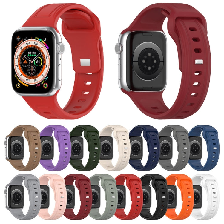 Square Buckle Silicone Watch Band, For Apple Watch 8 41mm