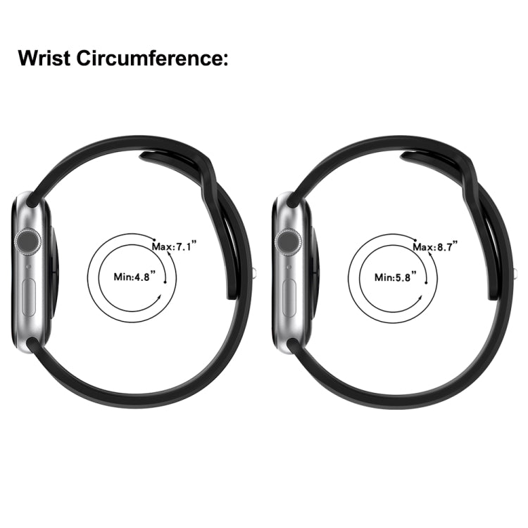 Square Buckle Silicone Watch Band, For Apple Watch 8 41mm