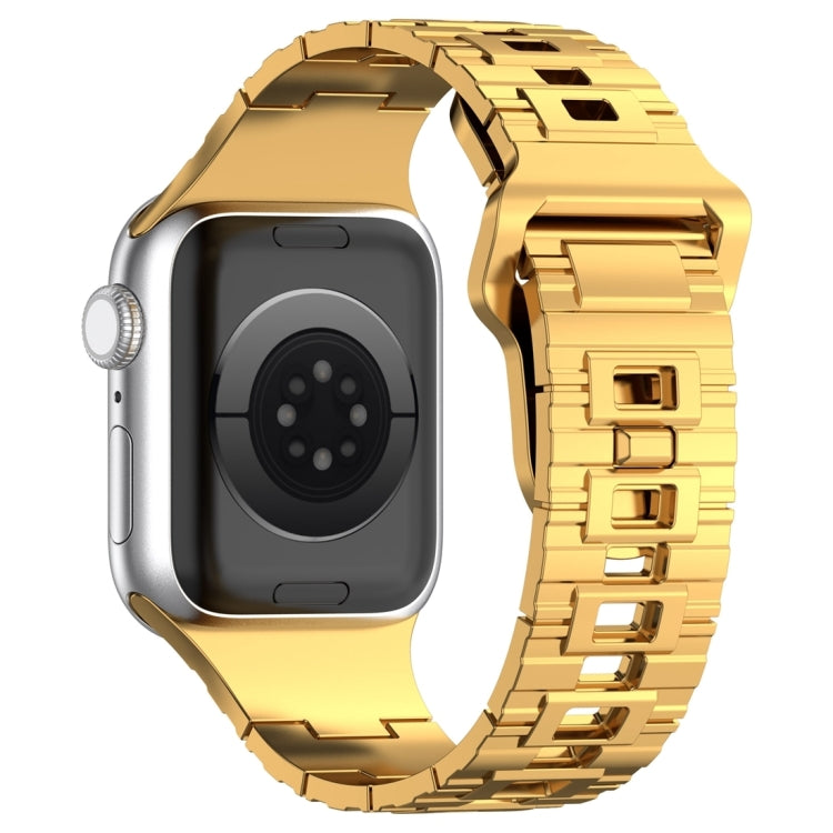 Square Buckle Armor Style Silicone Watch Band, For Apple Watch Ultra 49mm