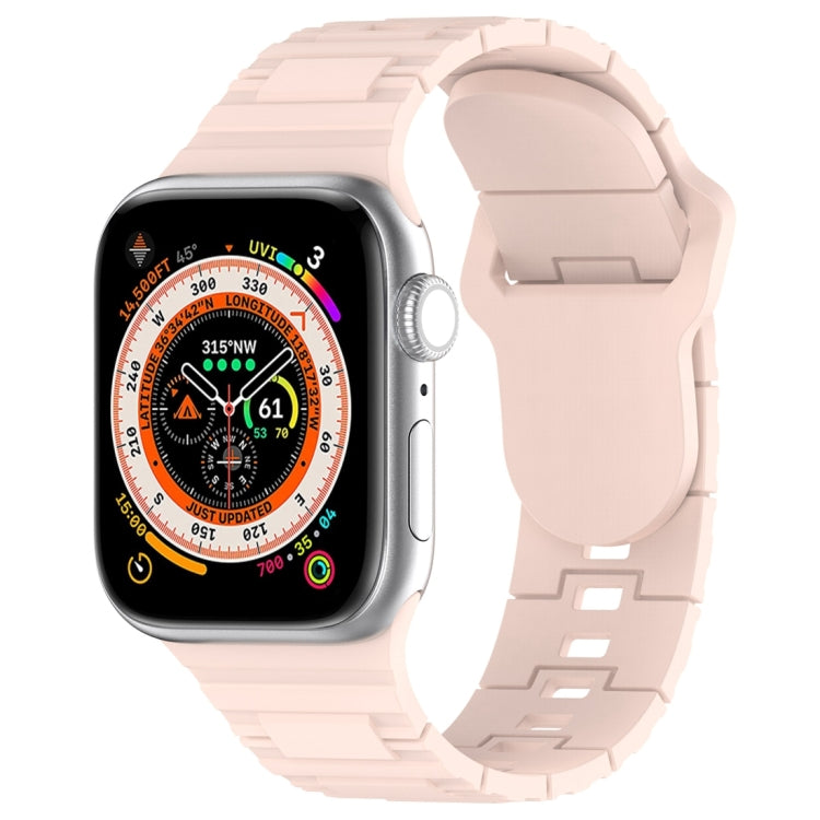 Square Buckle Armor Style Silicone Watch Band, For Apple Watch 4 40mm