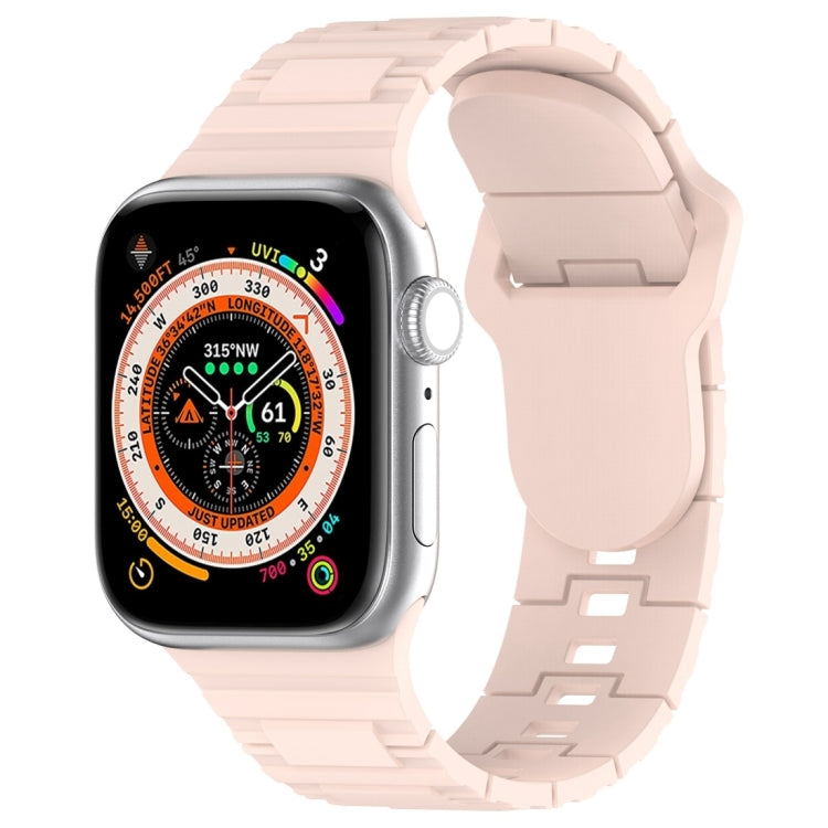 Square Buckle Armor Style Silicone Watch Band, For Apple Watch SE 2023 40mm