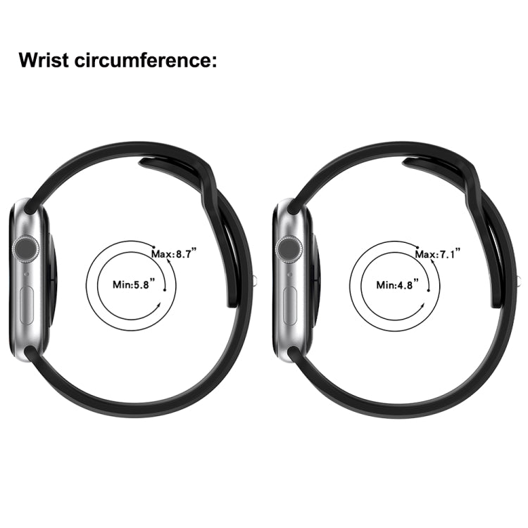 Square Buckle Armor Style Silicone Watch Band, For Apple Watch 6 40mm