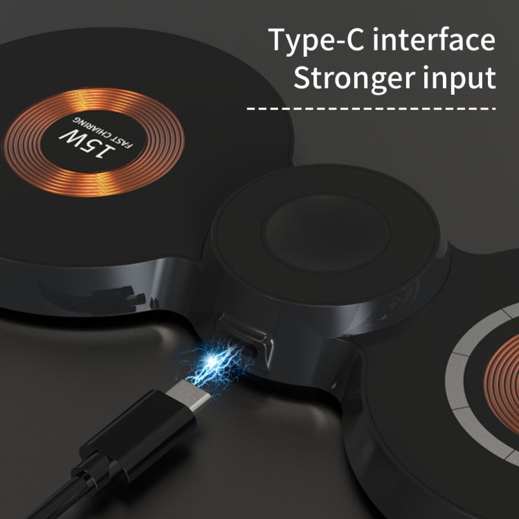 H20 15W 3 in 1 Transparent Magnetic Wireless Charger