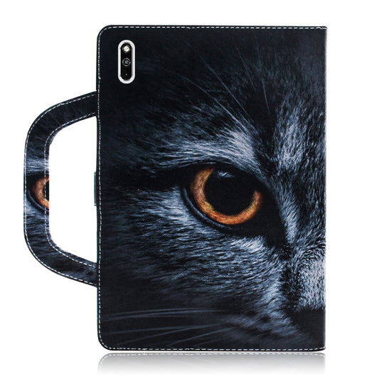Horizontal flip leather wallet case for Huawei MatePad with built-in handle and stand