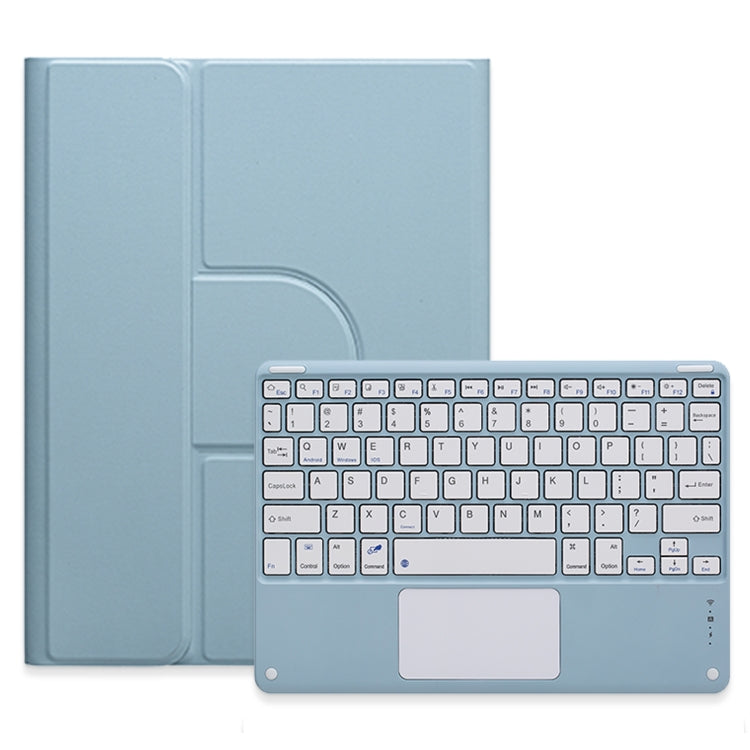 Square Button 360 Degree Rotatable Bluetooth Keyboard Leather Case with Touchpad, For iPad 10th Gen 10.9 2022, For iPad Air 2022 / iPad Pro 11 2021, For iPad 10.2 2021 / Air 2019