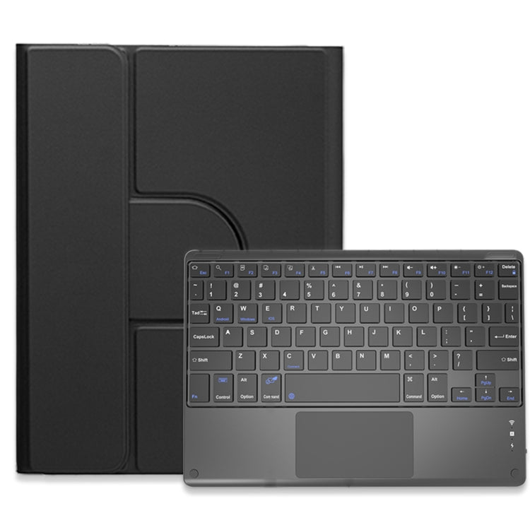 Square Button 360 Degree Rotatable Bluetooth Keyboard Leather Case with Touchpad, For iPad 10th Gen 10.9 2022, For iPad Air 2022 / iPad Pro 11 2021, For iPad 10.2 2021 / Air 2019