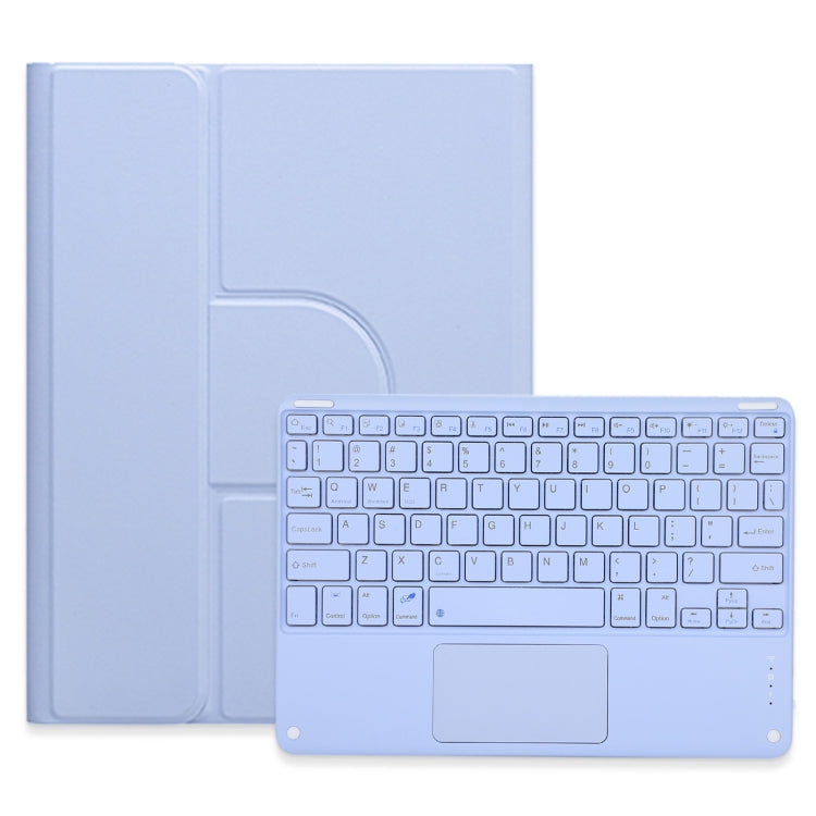 Square Button 360 Degree Rotatable Bluetooth Keyboard Leather Case with Touchpad, For iPad 10th Gen 10.9 2022, For iPad Air 2022 / iPad Pro 11 2021, For iPad 10.2 2021 / Air 2019