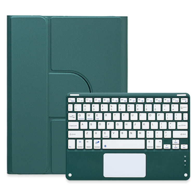 Square Button 360 Degree Rotatable Bluetooth Keyboard Leather Case with Touchpad, For iPad 10th Gen 10.9 2022, For iPad Air 2022 / iPad Pro 11 2021, For iPad 10.2 2021 / Air 2019