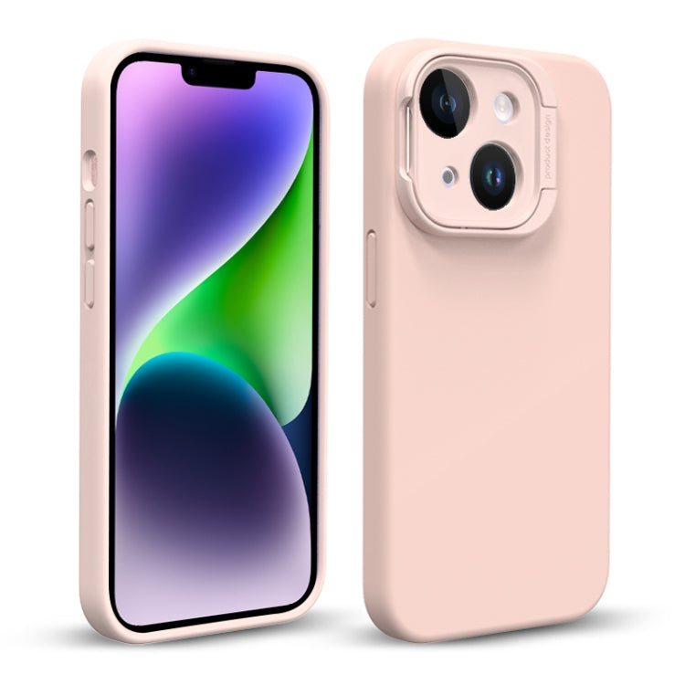 Liquid Silicone Lens Holder Phone Case, For iPhone 14, For iPhone 14 Pro, For iPhone 14 Pro Max