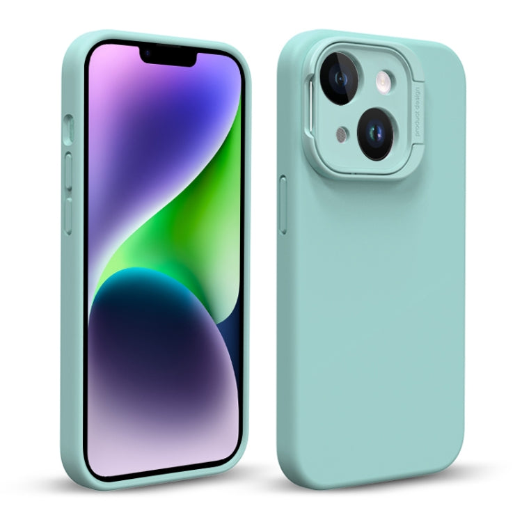 Liquid Silicone Lens Holder Phone Case, For iPhone 14, For iPhone 14 Pro, For iPhone 14 Pro Max