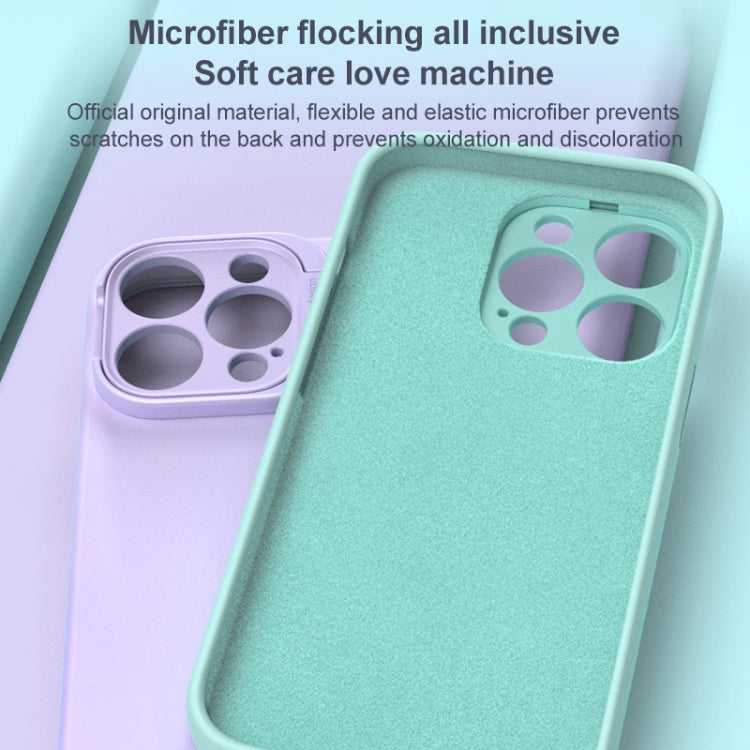 Liquid Silicone Lens Holder Phone Case, For iPhone 14, For iPhone 14 Pro, For iPhone 14 Pro Max