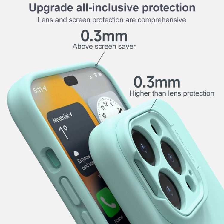 Liquid Silicone Lens Holder MagSafe Phone Case, For iPhone 14, For iPhone 14 Pro, For iPhone 14 Pro Max