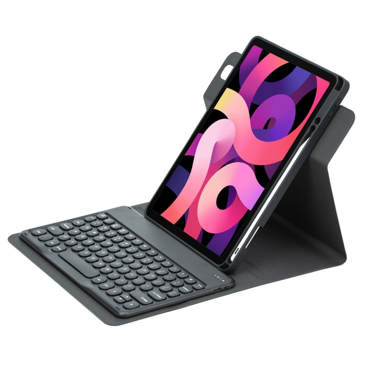 Round Button 360 Degree Rotatable Bluetooth Keyboard Leather Case, For iPad 10th Gen 10.9 2022, For iPad Air 2022 / iPad Pro 11 2021, For iPad 10.2 2021 / Air 2019