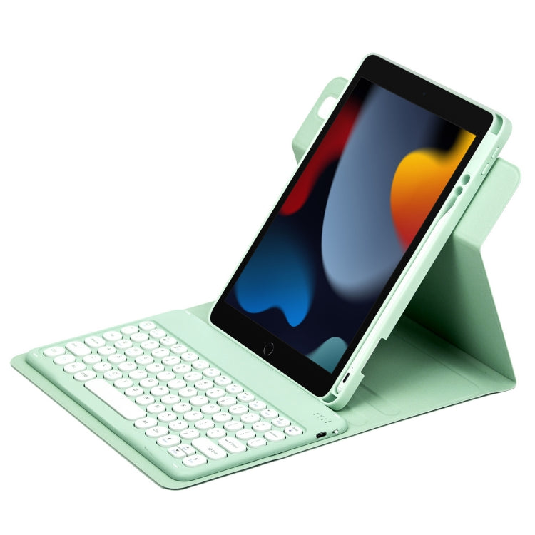 Round Button 360 Degree Rotatable Bluetooth Keyboard Leather Case, For iPad 10th Gen 10.9 2022, For iPad Air 2022 / iPad Pro 11 2021, For iPad 10.2 2021 / Air 2019