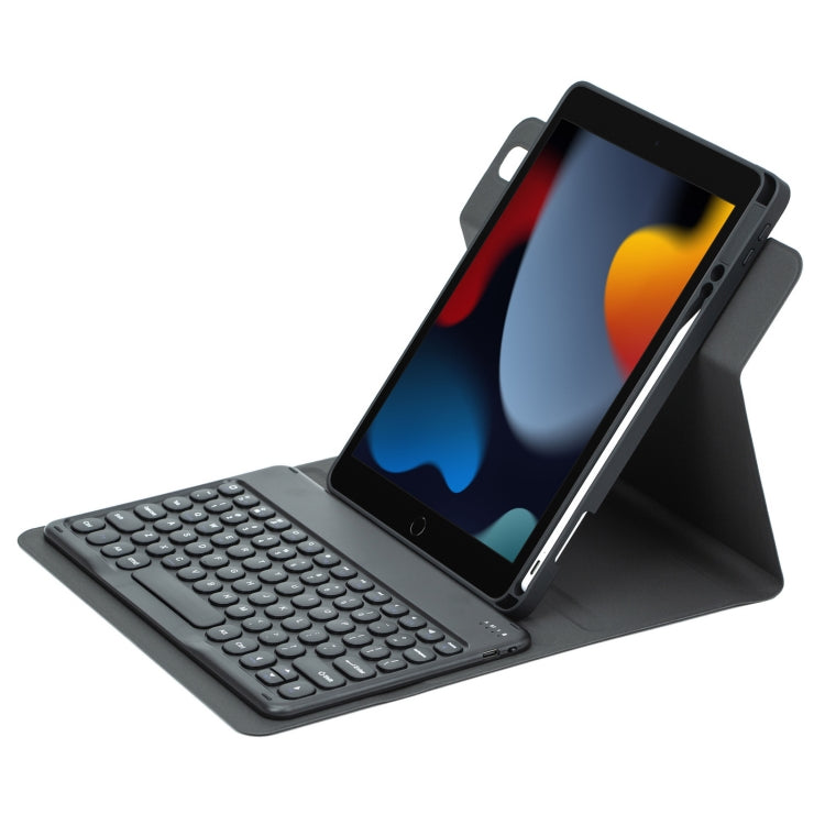 Round Button 360 Degree Rotatable Bluetooth Keyboard Leather Case, For iPad 10th Gen 10.9 2022, For iPad Air 2022 / iPad Pro 11 2021, For iPad 10.2 2021 / Air 2019