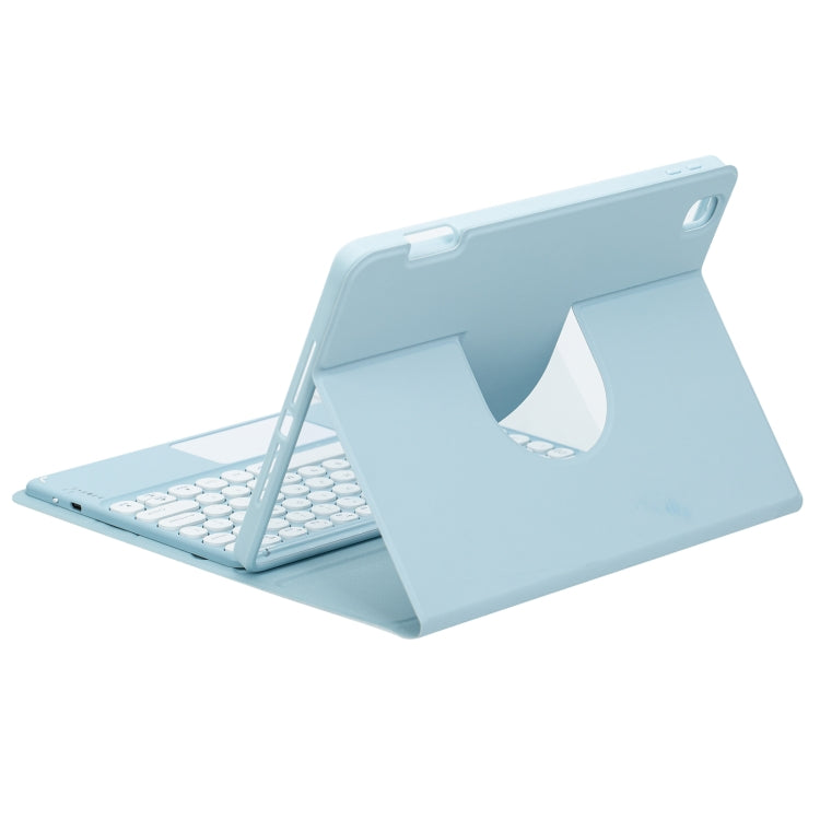 Round Button 360 Degree Rotatable Bluetooth Keyboard Leather Case, For iPad 10th Gen 10.9 2022, For iPad Air 2022 / iPad Pro 11 2021, For iPad 10.2 2021 / Air 2019