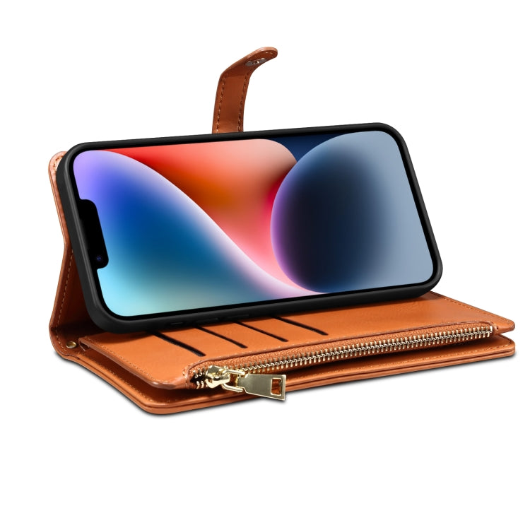 ESEBLE Star Series Lanyard Zipper Wallet RFID Leather Case, For iPhone 15