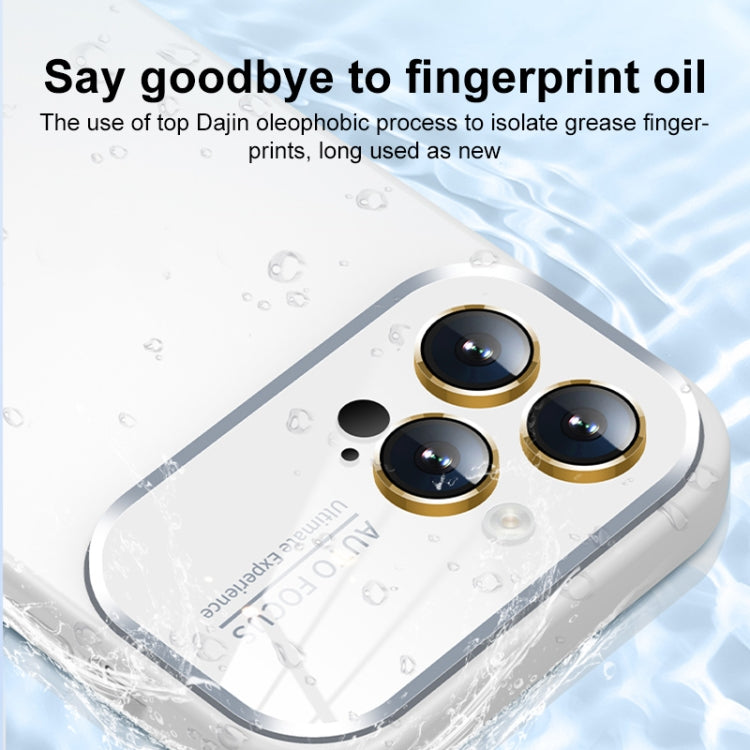 Liquid Silicone Large Glass Window Phone Case, For iPhone 14 Plus, For iPhone 14