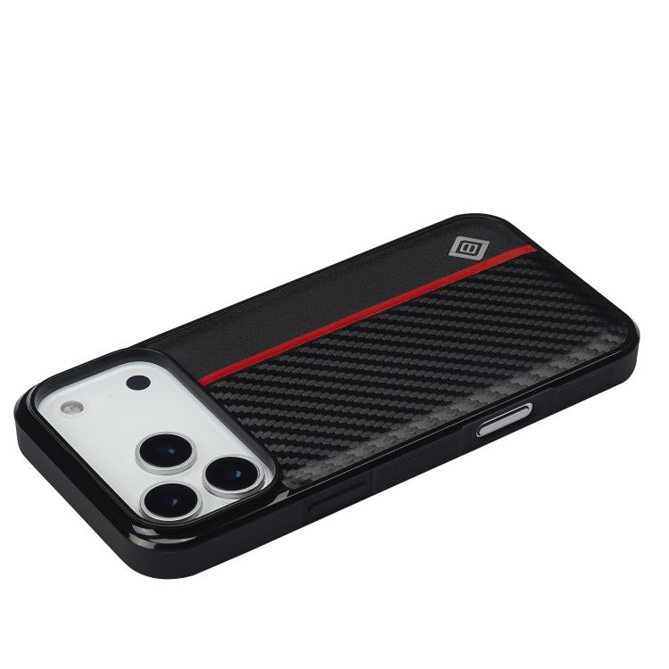 LC.IMEEKE 3 in 1 Carbon Fiber Texture Shockproof Phone Case