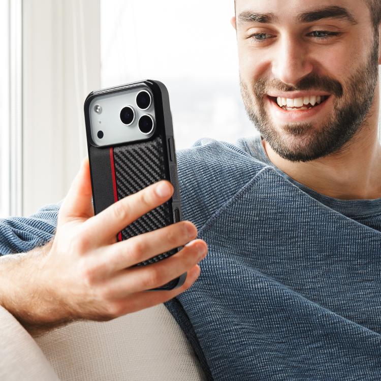 LC.IMEEKE 3 in 1 Carbon Fiber Texture Shockproof Phone Case, For iPhone 17 Pro Max, For iPhone 17 Pro, For iPhone 17, For iPhone Air, For iPhone 16 Pro Max, For iPhone 16 Pro, For iPhone 16 Plus, For iPhone 16, For iPhone 14 Plus, For iPhone 14        ...