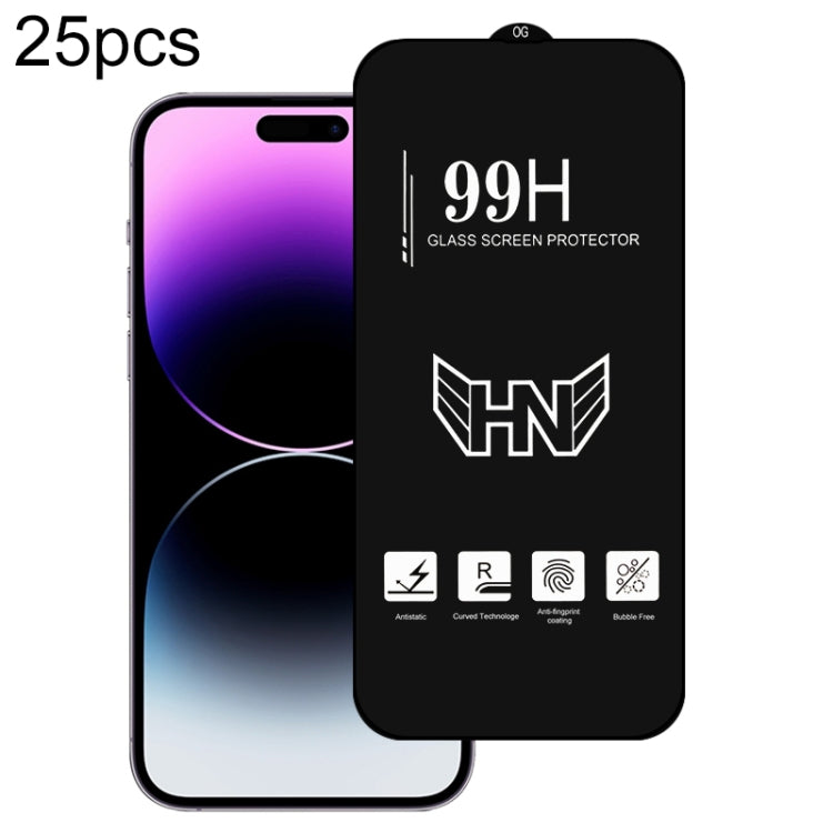 25pcs High Aluminum Large Arc Full Screen Tempered Glass Film, For iPhone 18 Pro / 17 Pro, For iPhone 18 Pro Max / 17 Pro Max, For iPhone 17, For iPhone Air, For iPhone 16 Pro Max, For iPhone 16 Pro, For iPhone 16 Plus, For iPhone 16                   ...