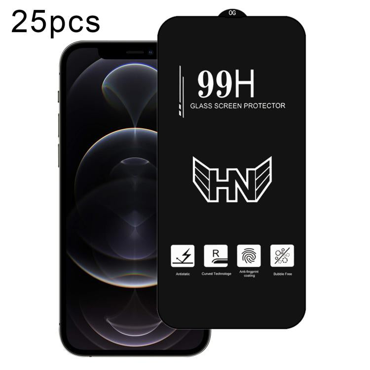 25pcs High Aluminum Large Arc Full Screen Tempered Glass Film, For iPhone 18 Pro / 17 Pro, For iPhone 18 Pro Max / 17 Pro Max, For iPhone 17, For iPhone Air, For iPhone 16 Pro Max, For iPhone 16 Pro, For iPhone 16 Plus, For iPhone 16                   ...