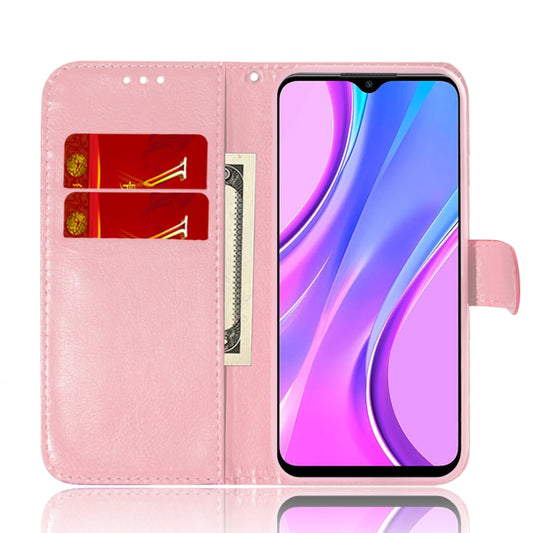 Interior card slots and cash pocket detail on Redmi 9 flip case