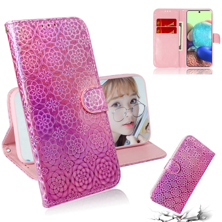 Solid Color Colorful Magnetic Buckle Horizontal Flip PU Leather Case with Holder & Card Slots & Wallet & Lanyard, For Samsung Galaxy A71 5G
