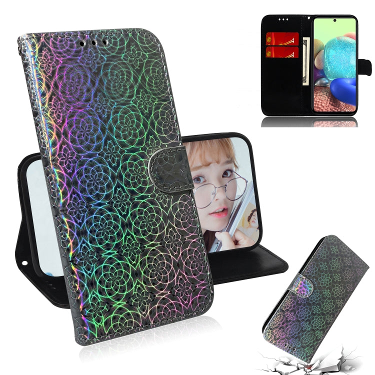Solid Color Colorful Magnetic Buckle Horizontal Flip PU Leather Case with Holder & Card Slots & Wallet & Lanyard, For Samsung Galaxy A71 5G
