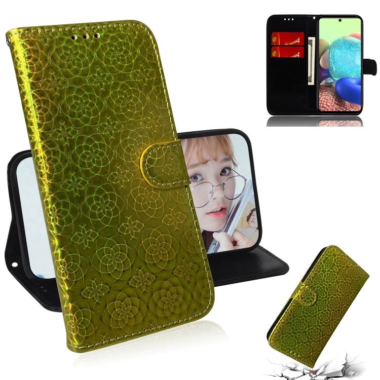 Solid Color Colorful Magnetic Buckle Horizontal Flip PU Leather Case with Holder & Card Slots & Wallet & Lanyard, For Samsung Galaxy A71 5G
