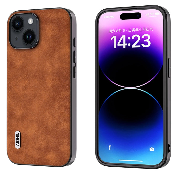 ABEEL Morocco Texture PU Phone Case, For iPhone 15 Pro Max, For iPhone 15 Plus, For iPhone 15, For iPhone 15 Pro