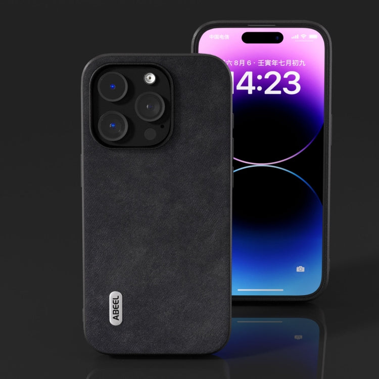 ABEEL Morocco Texture PU Phone Case, For iPhone 15 Pro Max, For iPhone 15 Plus, For iPhone 15, For iPhone 15 Pro